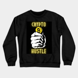 Crypto Hustle Bitcoin, Ethereum, Doge, XRP Crewneck Sweatshirt